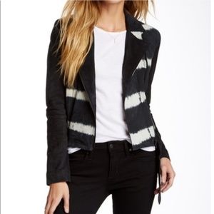 Joe's Jeans tie dye Suede moto Jacket